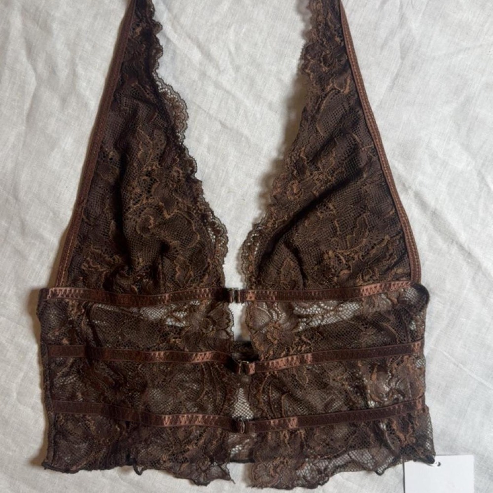 Katch Me brown lace bralette